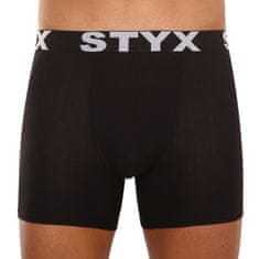 Styx Fekete long férfi boxeralsó sport gumi (U960) - méret XL