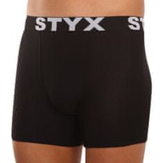 Styx Fekete long férfi boxeralsó sport gumi (U960) - méret M