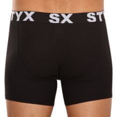 Styx Fekete long férfi boxeralsó sport gumi (U960) - méret M