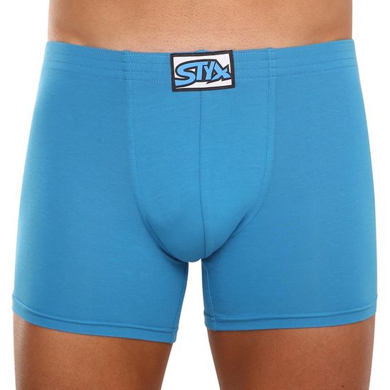 Styx Kék long férfi boxeralsó klasszikus gumi (F969)