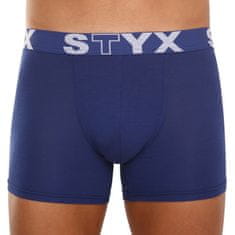 Styx Sötétkék long férfi boxeralsó sport gumi (U968) - méret XL