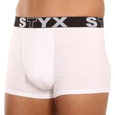 Styx Fehér long férfi boxeralsó sport gumi (G1061) - méret M
