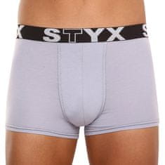 Styx Világos szürke férfi boxeralsó sport gumi (G1062) - méret S