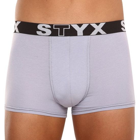 Styx Világos szürke férfi boxeralsó sport gumi (G1062)