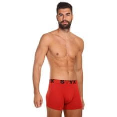 Styx Piros long férfi boxeralsó sport gumi (U1064) - méret XL