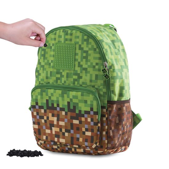 Pixie Crew Szabadidős hátizsák Minecraft zöld-barna