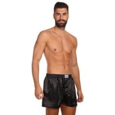 Styx Fekete férfi szatén boxeralsó klasszikus gumi (C960) - méret XL