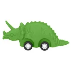 Dino World ASST | Gumi dinoszaurusz lendkerékkel , Triceratops - zöld