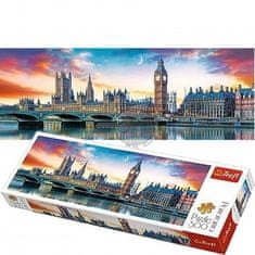 Trefl Puzzle Big Ben és a Westminster-palota, London / 500 darabos panoráma puzzle