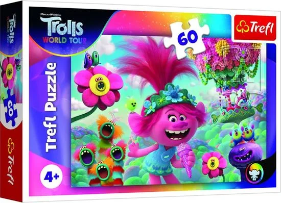 Trefl Puzzle Trollok - Világtúra / 60 darab