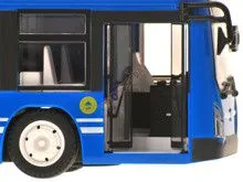 Aga RC busz nyitható ajtóval 32cm kék