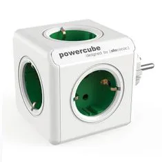 Allocacoc Powercube hub, 100-250 V, 13-16 A, zöld