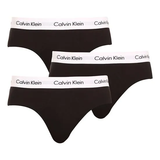Calvin Klein 3PACK Fekete férfi slip alsónadrág (U2661G-001)
