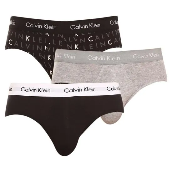 Calvin Klein 3PACK Férfi slip alsónadrág tarka (U2661G-YKS)