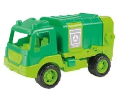 DOLU Műanyag autó Szemeteskocsi, 43cm, zöld