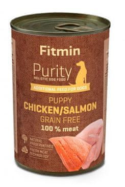 Fitmin dog Purity konzervdoboz konzerv PUPPY salm&chicken 400g