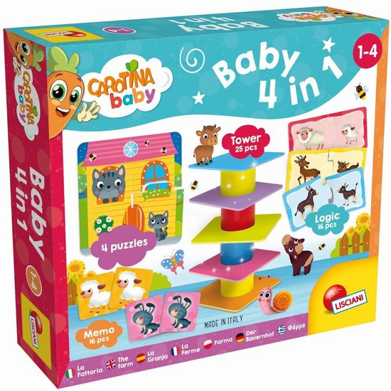 Lisciani CAROTINA BABY - 4in1 játékok