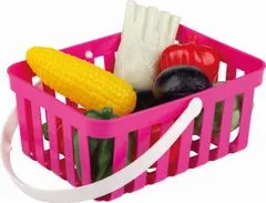 Androni Bevásárlókosár zöldségekkel - 10 db, rózsaszínű