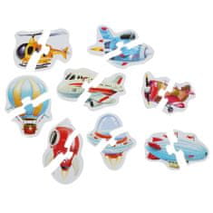 Puzzlika Légi közlekedés - puzzle 8 jármű 16 darab