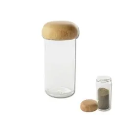ORION Fűszeres üveg üveg / fakupak 80ml