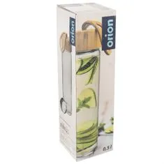 Kiránduló palack üveg/bambusz szűrővel 500ml