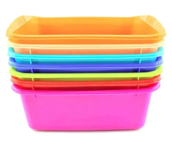 Műanyag mosogató 5L 28x22x11cm POB - különböző változatok vagy színek keveréke