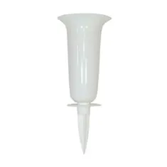Temető váza PH 35cm fehér