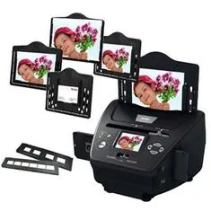 ROLLEI szkenner DF-S 240 SE/ Negatívok + névjegykártyák + fényképek/ 5Mpx/ 1800dpi/ 2,4" LCD/ SDHC/ USB