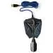 Nedis asztali játékmikrofon/ rugalmas kar/ némító gomb/ USB/ 3,5 mm-es jack/ érzékenység -30dB/ fekete és kék színben
