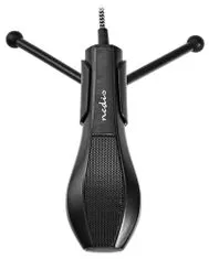 Nedis MICTU100BK - Mikrofon | Notebookhoz / asztali számítógéphez | / Vezetékes | 1x USB