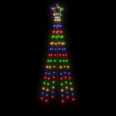 Vidaxl színes fényű karácsonyfa tüskével 108 LED-del 180 cm 343552