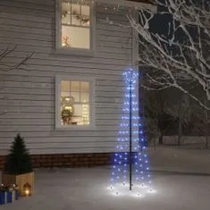 Greatstore kék fényű karácsonyfa tüskével 108 LED-del 180 cm