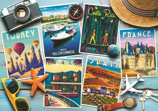 Trefl Puzzle Képeslapok a nyaralásról 1000 db