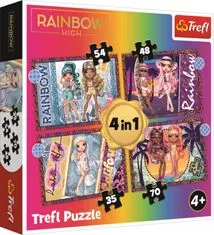 Trefl Puzzle Rainbow High: Fashion Dolls 4 az 1-ben (35,48,54,70 darab)