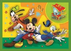 Trefl Mickey's club puzzle: Barátokkal 4 az 1-ben (35,48,54,70 darab)