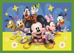 Trefl Mickey's club puzzle: Barátokkal 4 az 1-ben (35,48,54,70 darab)