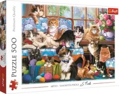 Trefl Puzzle Cat család 500 db