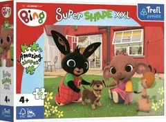 Trefl Puzzle Super Shape XXL Rabbit Bing: Játék kutyával 60 darab