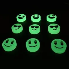 KIK Anti-stressz Fidget Spinner fluoreszkáló 7 cm - Emoji piros
