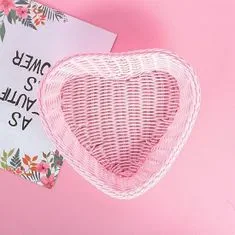 GFT Műanyag kosár - rózsaszín szív