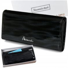 Alessandro Paoli Z22 RFiD női bőr pénztárca fekete