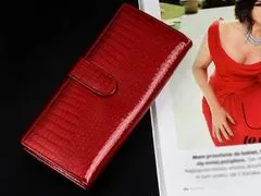 Julia Rosso U22 női RFD bőr pénztárca piros