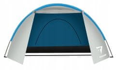 Trizand 12572 3 személyes sátor 120 x 220 x 370 cm kék ezüst
