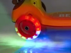 KIK KX5376 Scooter Tricikli LED sárga-barna