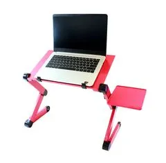 APT SL7B Rugalmas asztal a notebook alatt, rózsaszín