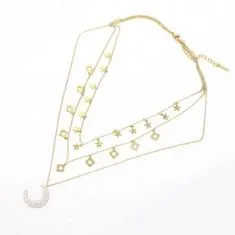 Xuping Jewelry NST1142 Női sebészeti acél aranyozott nyaklánc