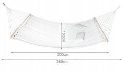 Malatec 10202 lengő függőágy Chicago 200x150 cm bézs
