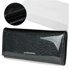 Alessandro Paoli G56 női bőr pénztárca fekete