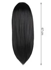 Soulima ISO 14833 fekete hosszú női paróka