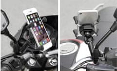 Trizand ISO 8685 Motorkerékpár kormányos mobiltelefon tartó töltővel